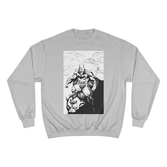 The Bat Comic Champion Sweatshirt - Cool Superhero Graphic Tee