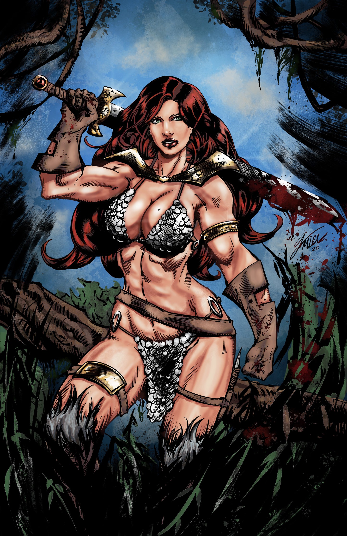 Red Sonja Art Print - 11x17 Art