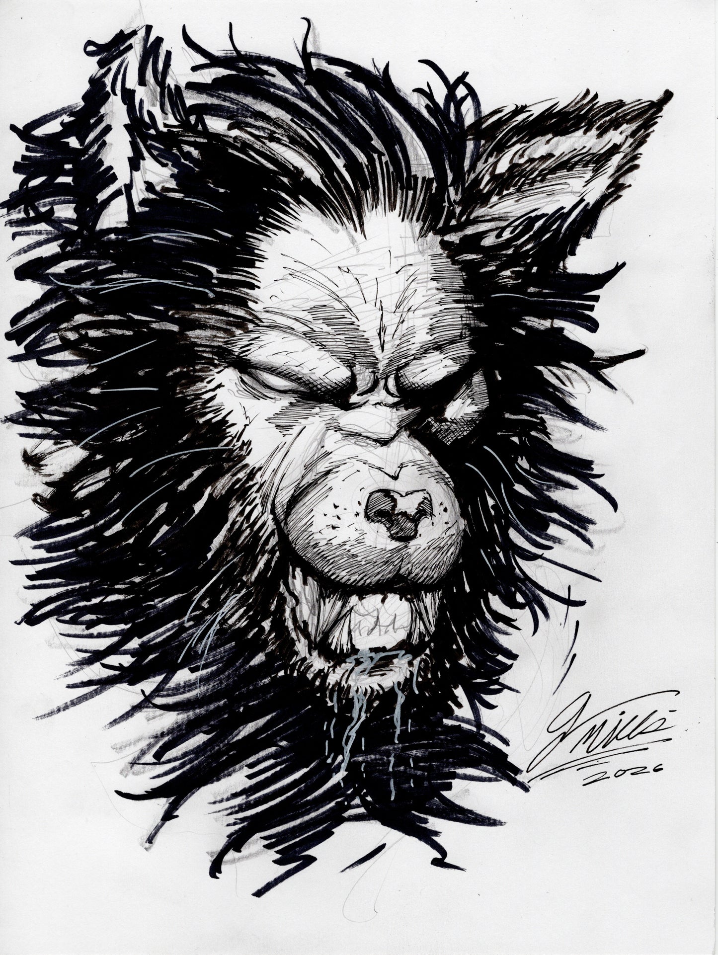 The Vessel - 9"x"12" Inked