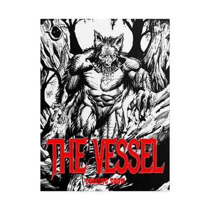 Rolled Poster — "THE VESSEL" Horror Art Print (Werewolf Illustration)