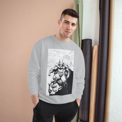 The Bat Comic Champion Sweatshirt - Cool Superhero Graphic Tee
