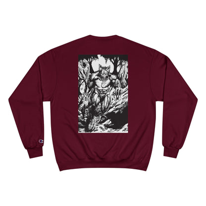 The Vessel Logo Crewneck (Red Logo, Gothic Art Back)