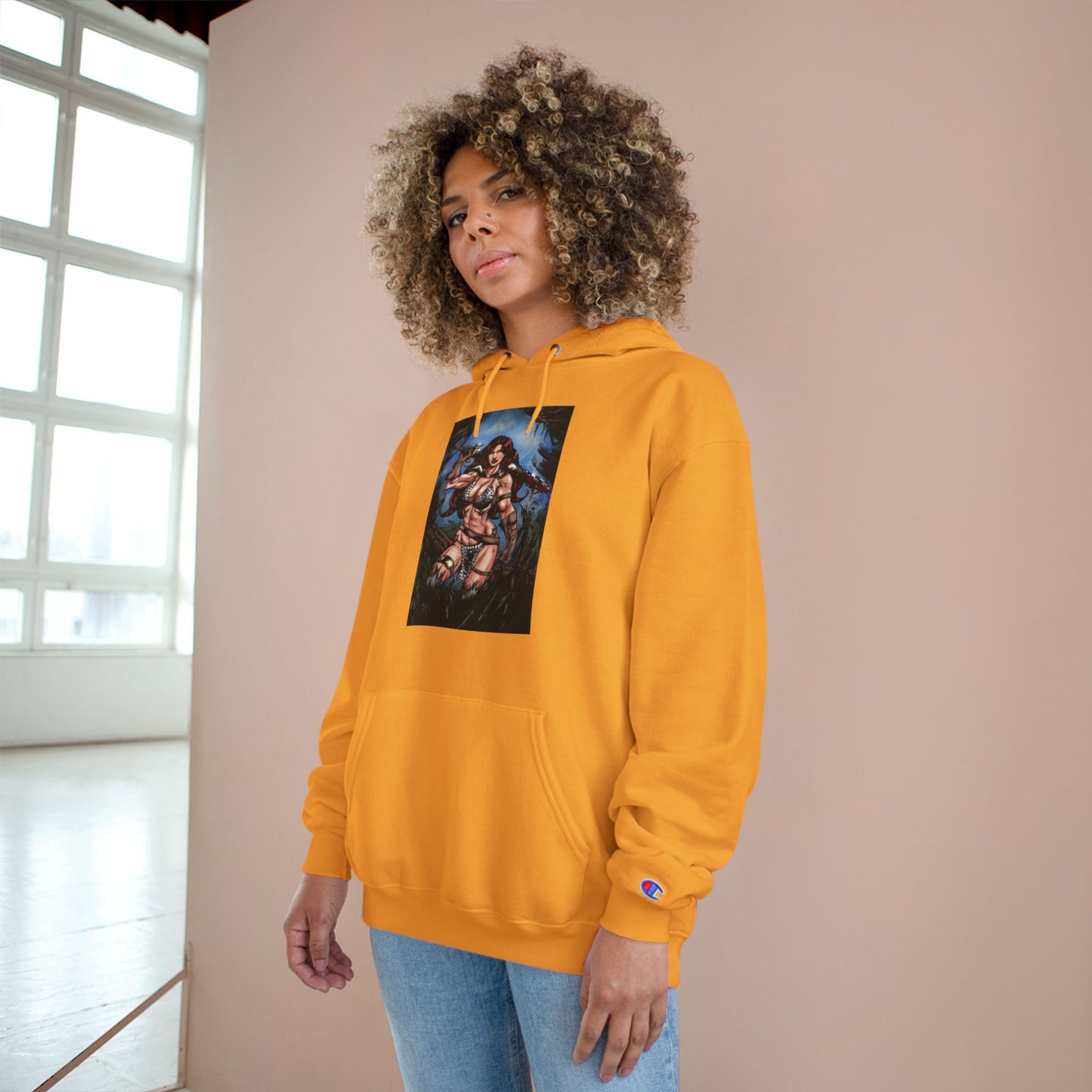 Red Sonja Champion Hoodie — Graphic Hoodie (Color)