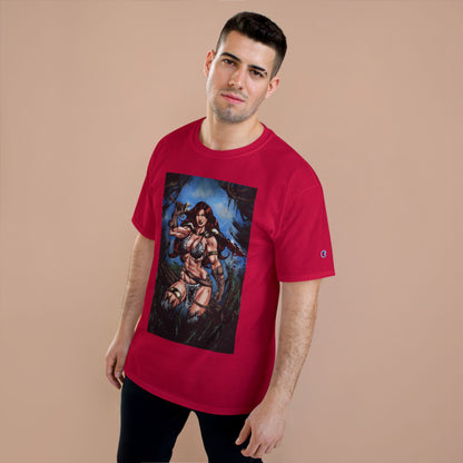 Red Sonja Sword & Sorcery Champion T-Shirt — Comic Fantasy Tee (Color)