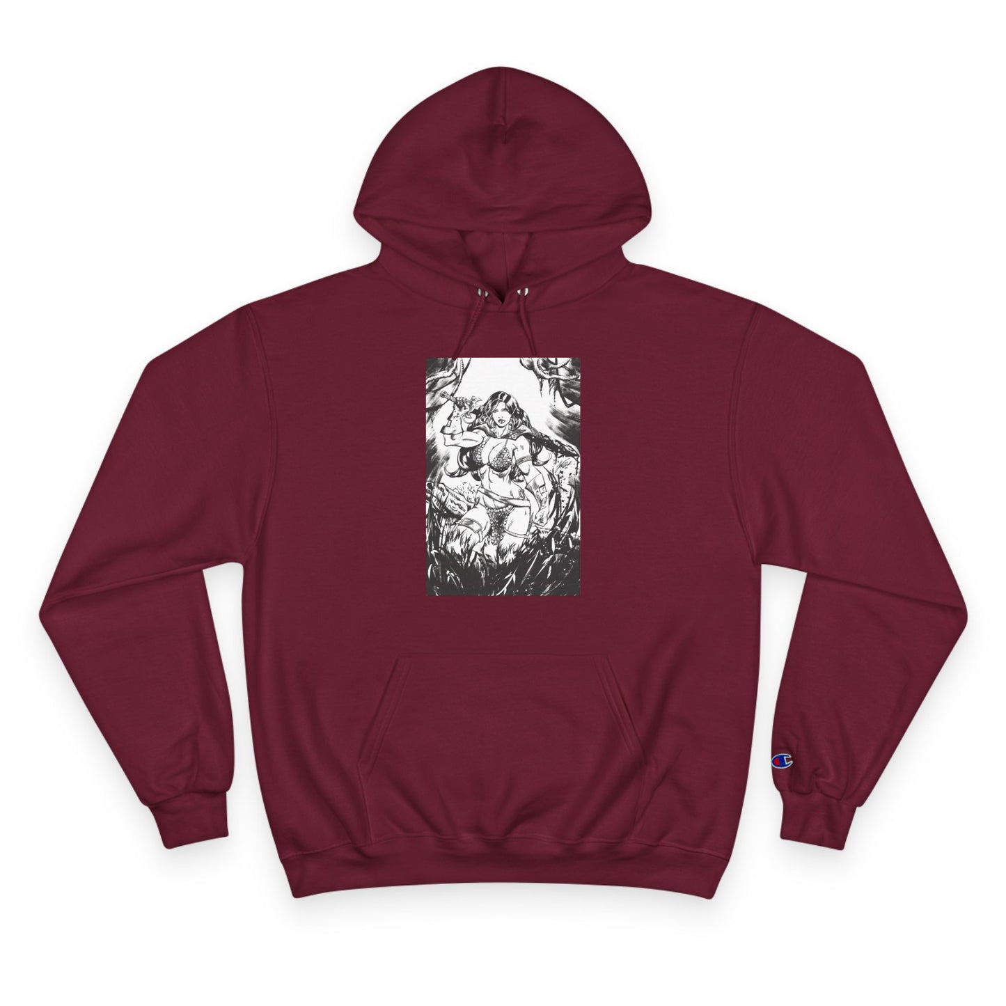 Red Sonja Champion Hoodie — Graphic Hoodie