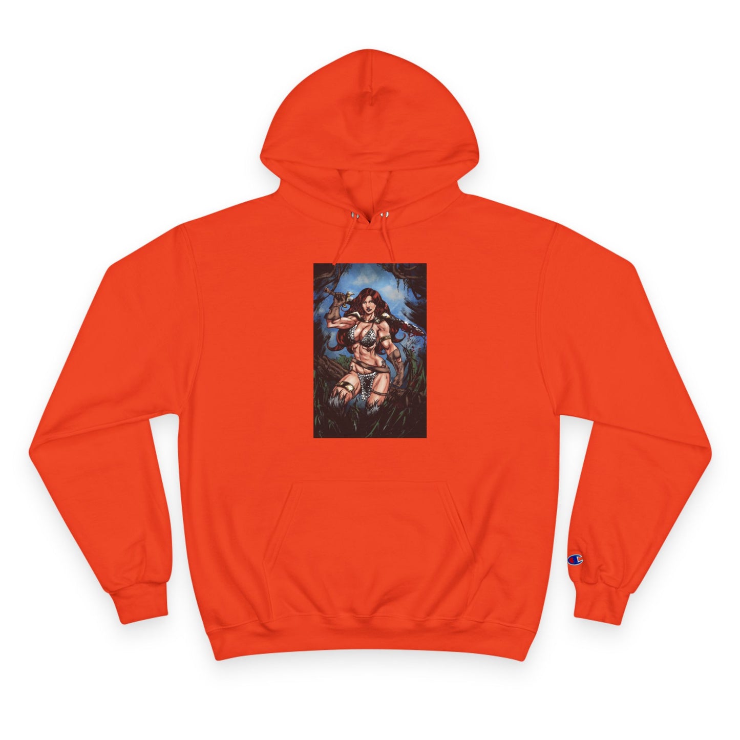 Red Sonja Champion Hoodie — Graphic Hoodie (Color)
