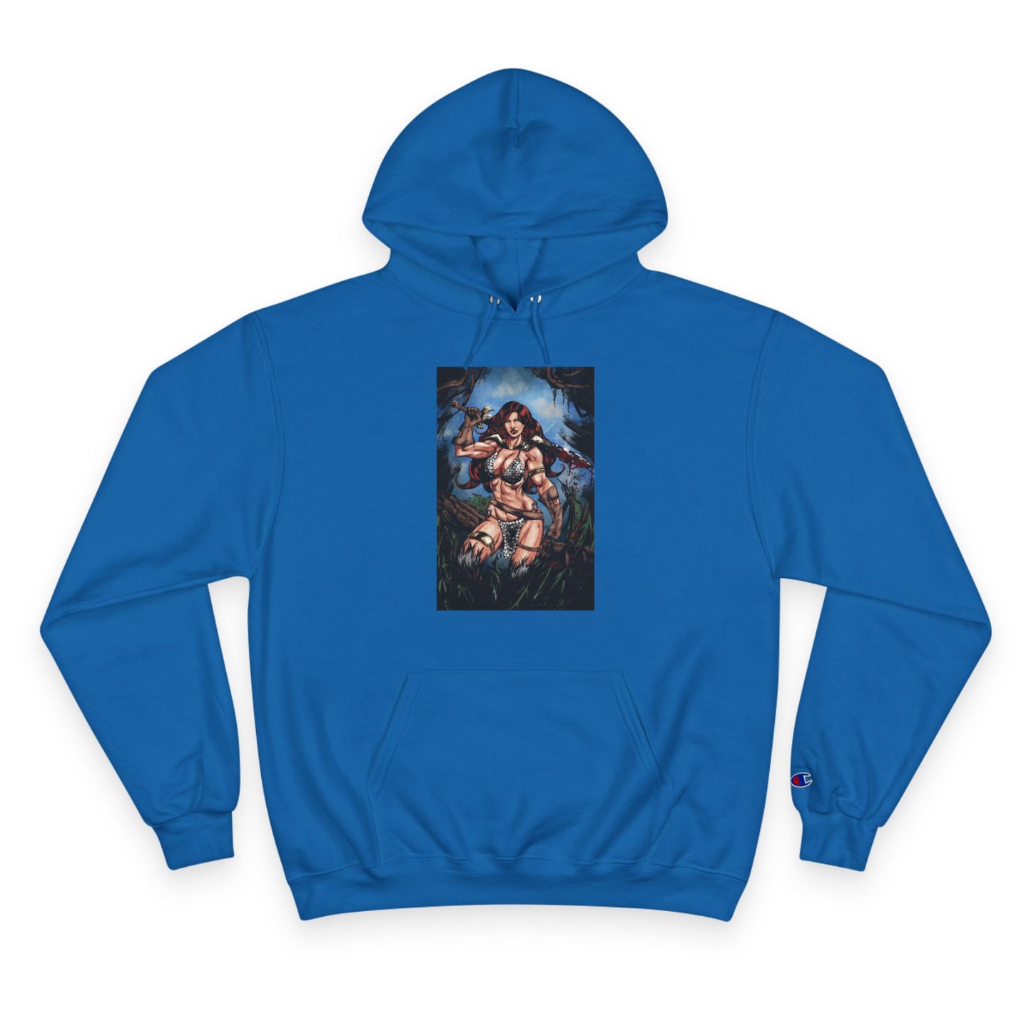 Red Sonja Champion Hoodie — Graphic Hoodie (Color)