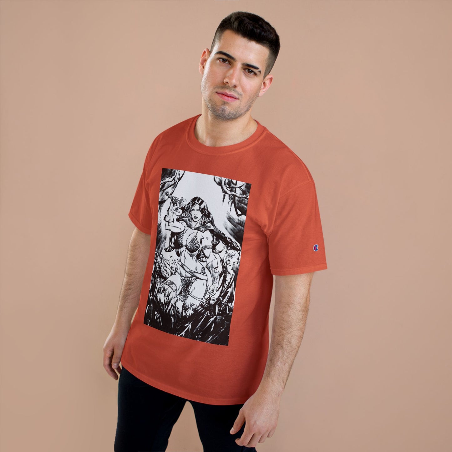 Red Sonja Sword & Sorcery Champion T-Shirt — Comic Fantasy Tee