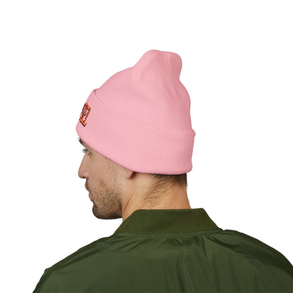 Embroidered 'THE VESSEL' Cuffed Beanie — Casual Streetwear Knit Hat