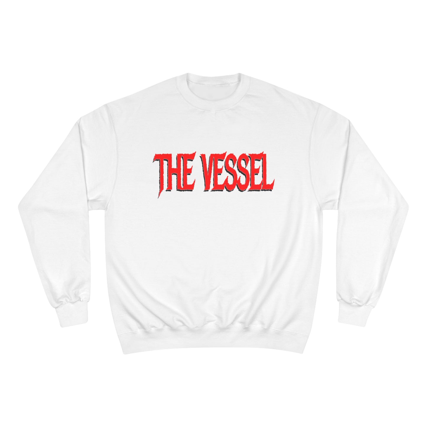 The Vessel Sweatshirt — Red Gothic Logo Crewneck