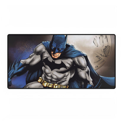 Batman Action Desk Mat — Large Gaming Mousepad with Dark Knight Artwork