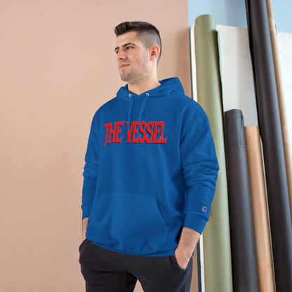 The Vessel Hoodie - Bold Red Logo Champion Pullover