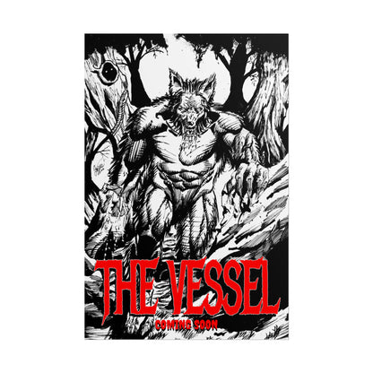 Rolled Poster — "THE VESSEL" Horror Art Print (Werewolf Illustration)