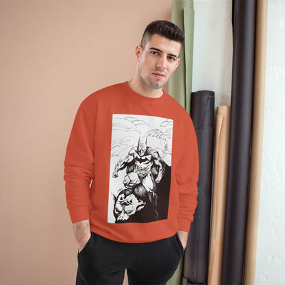The Bat Comic Champion Sweatshirt - Cool Superhero Graphic Tee