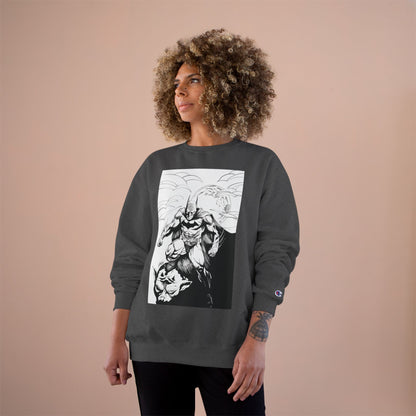 The Bat Comic Champion Sweatshirt - Cool Superhero Graphic Tee