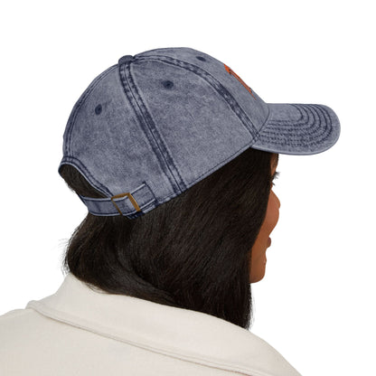Vintage Embroidered Cap "The Vessel" – Washed Baseball Hat