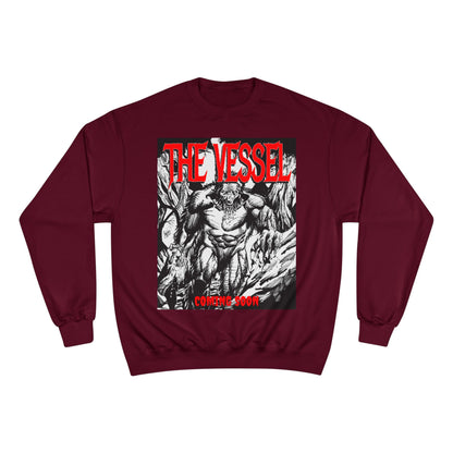 The Vessel Graphic Sweatshirt — Horror Art Crewneck with "Coming Soon" Design