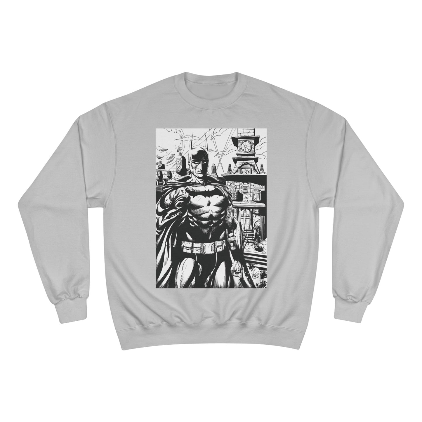 The Bat Arkham Asylum Champion Sweatshirt - Cool Comic Gaming Apparel