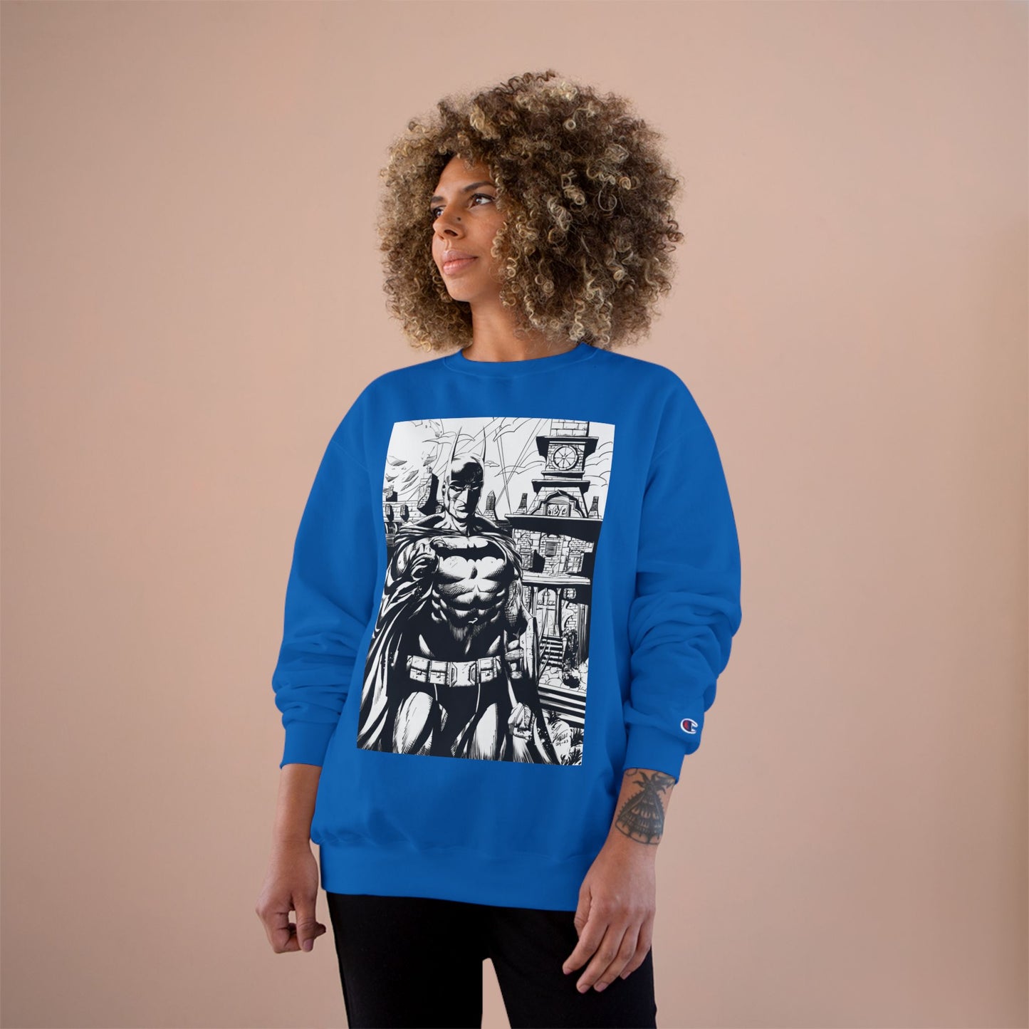 The Bat Arkham Asylum Champion Sweatshirt - Cool Comic Gaming Apparel