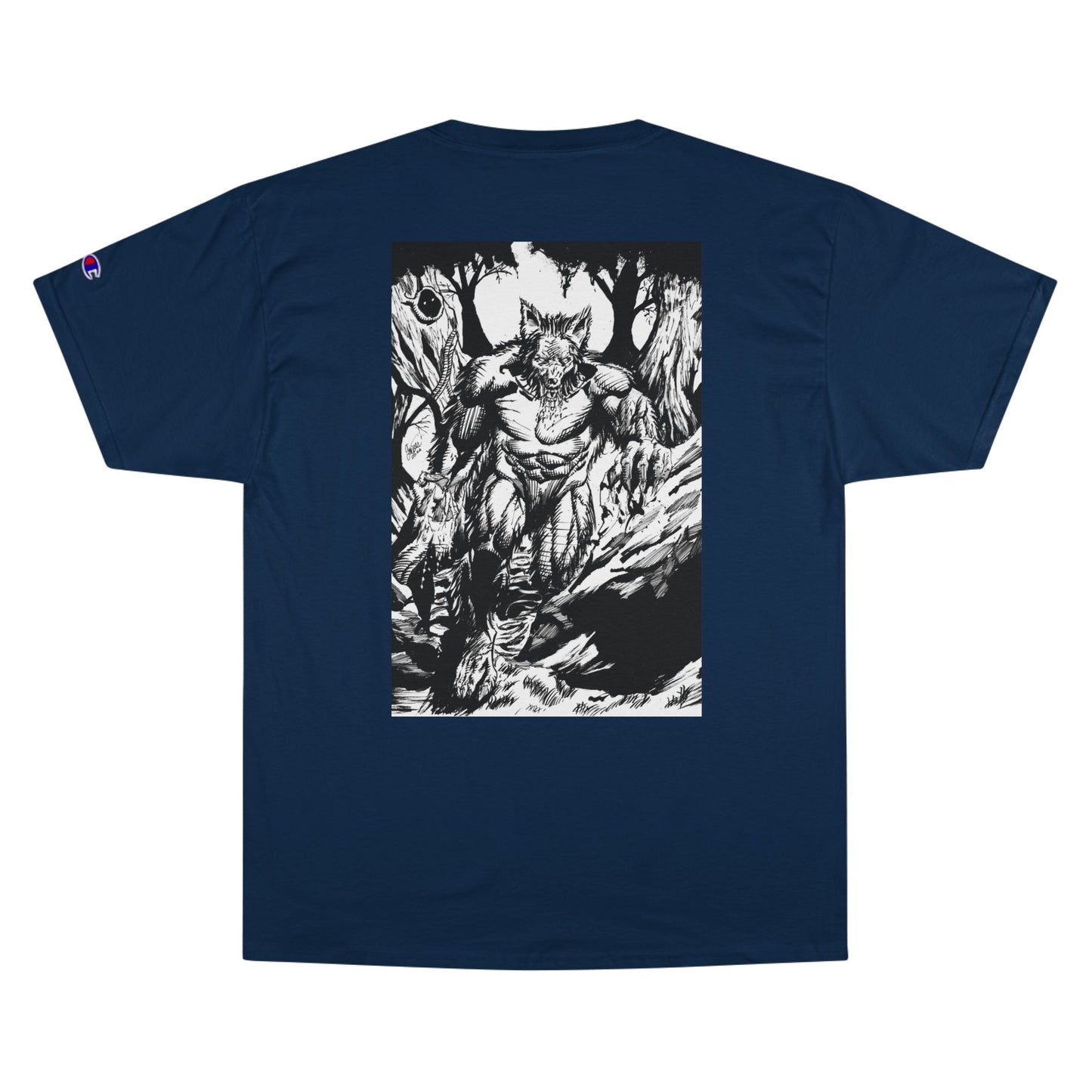 The Vessel Logo T‑Shirt — Horror Comic Back Print