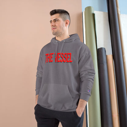 The Vessel Hoodie - Bold Red Logo Champion Pullover