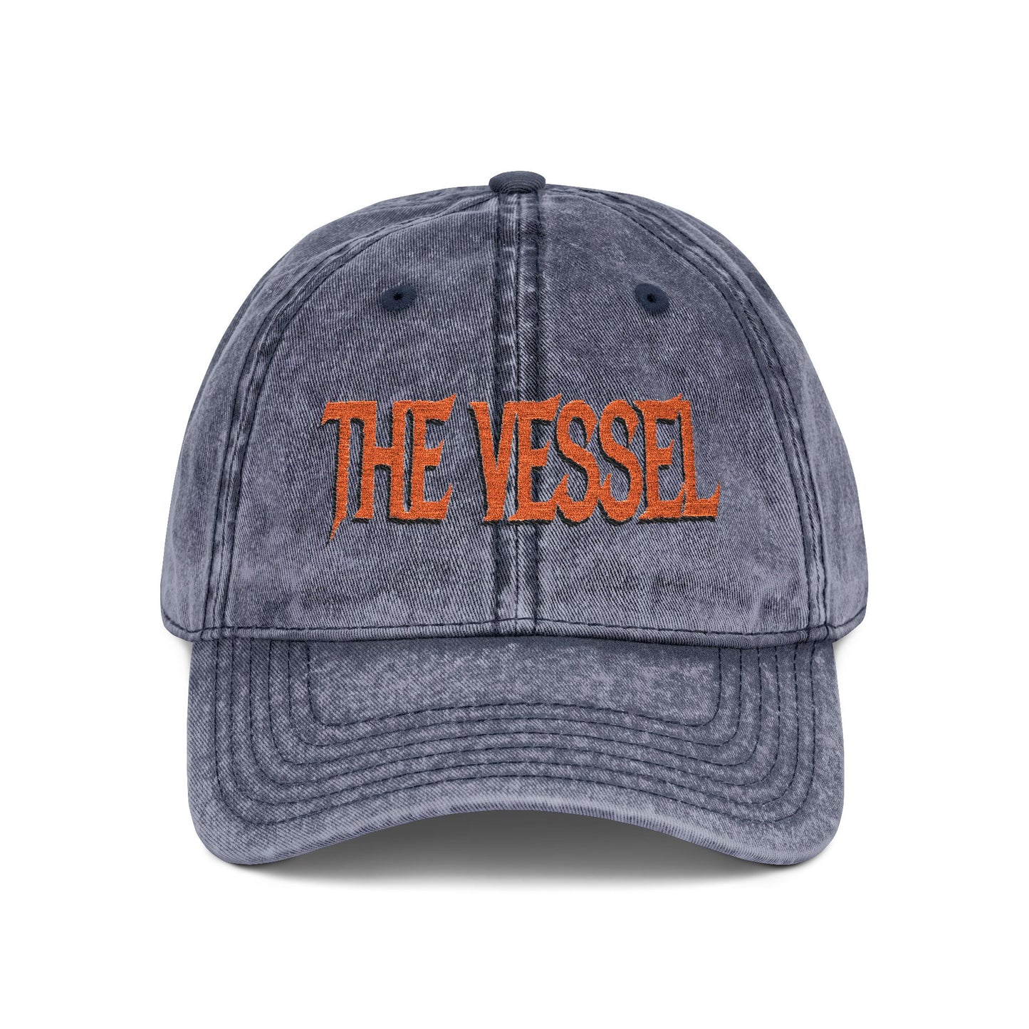 Vintage Embroidered Cap "The Vessel" – Washed Baseball Hat