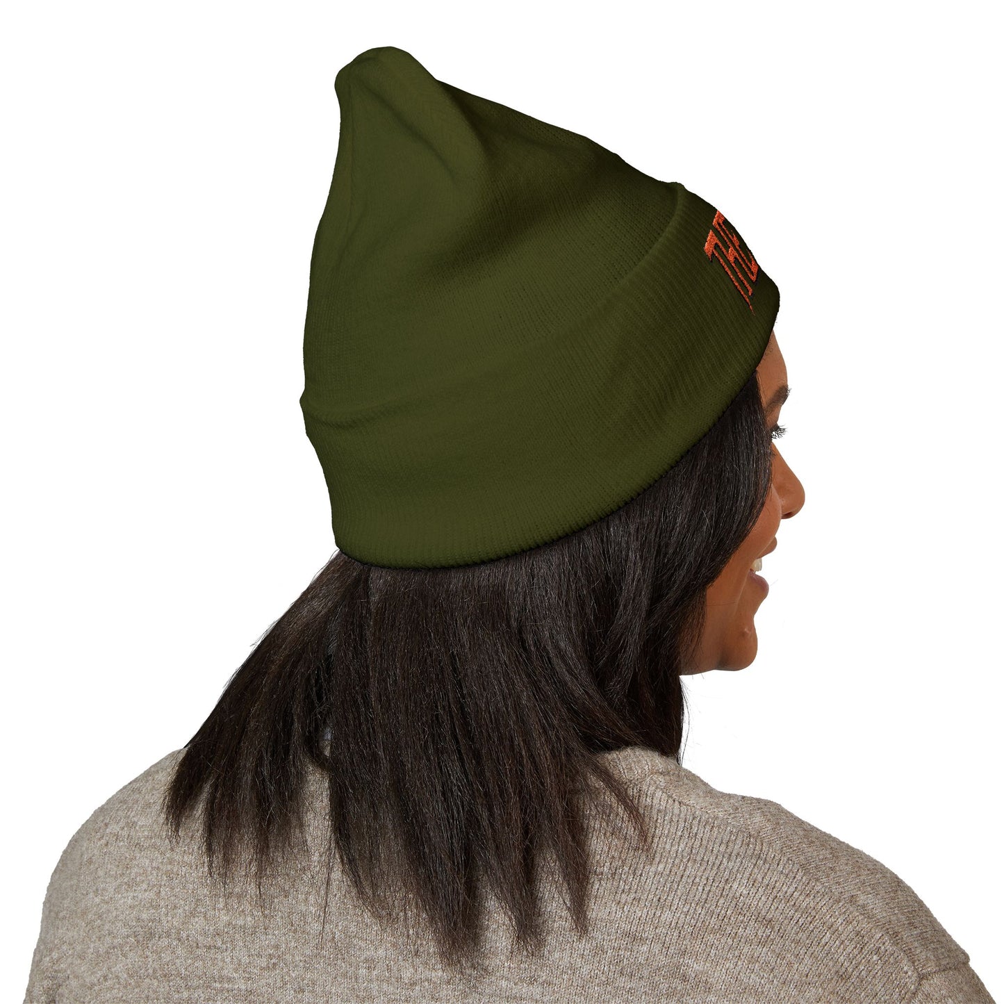 Embroidered 'THE VESSEL' Cuffed Beanie — Casual Streetwear Knit Hat