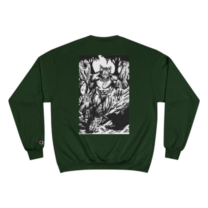 The Vessel Logo Crewneck (Red Logo, Gothic Art Back)