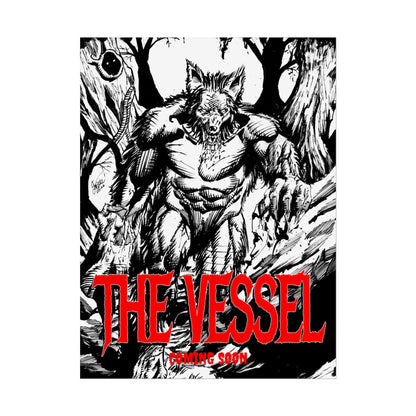 Rolled Poster — "THE VESSEL" Horror Art Print (Werewolf Illustration)