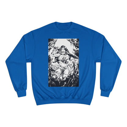 Red Sonja Champion Sweatshirt — Classic Comic Hero Crewneck