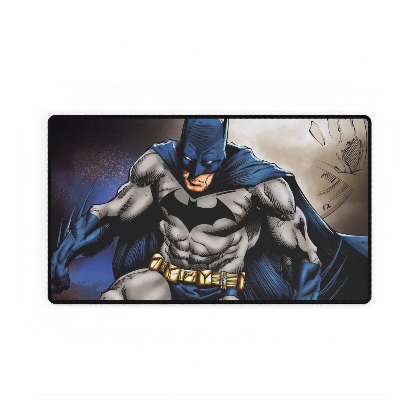 Batman Action Desk Mat — Large Gaming Mousepad with Dark Knight Artwork