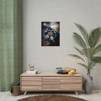Batman Poster - Night Vigilante Moon Art Rolled Poster