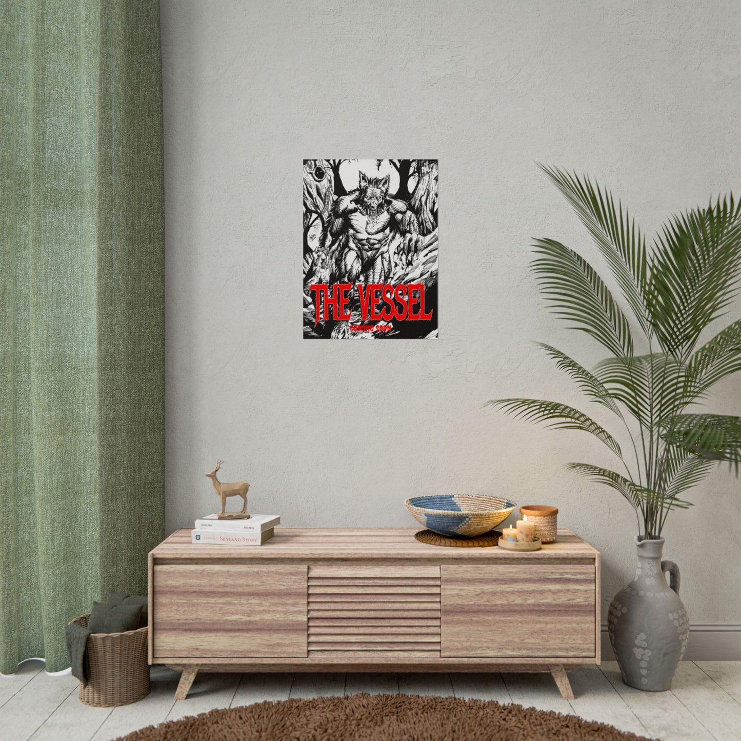 Rolled Poster — "THE VESSEL" Horror Art Print (Werewolf Illustration)