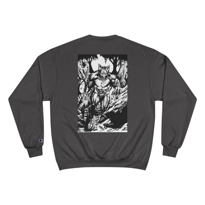 The Vessel Logo Crewneck (Red Logo, Gothic Art Back)