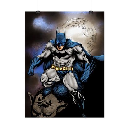 Batman Poster - Night Vigilante Moon Art Rolled Poster