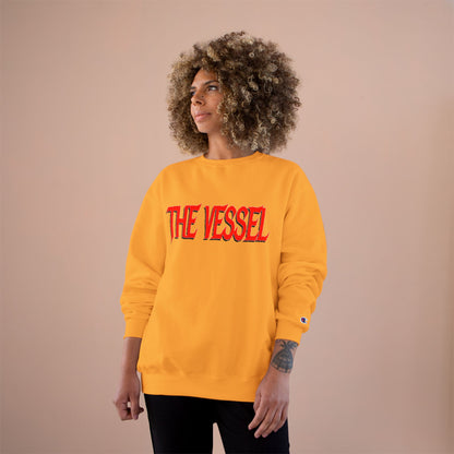 The Vessel Sweatshirt — Red Gothic Logo Crewneck