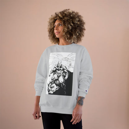 The Bat Comic Champion Sweatshirt - Cool Superhero Graphic Tee