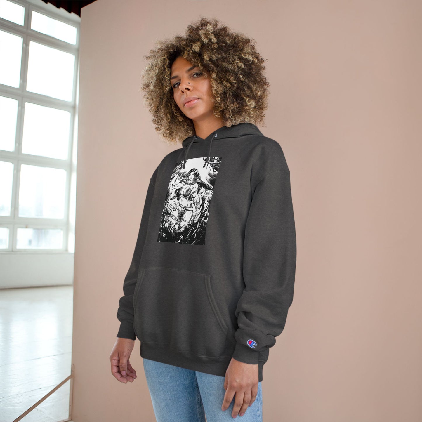 Red Sonja Champion Hoodie — Graphic Hoodie