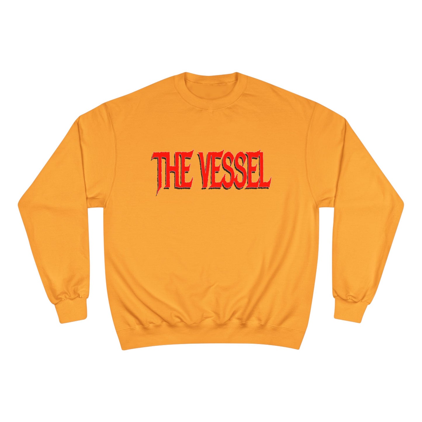 The Vessel Logo Crewneck (Red Logo, Gothic Art Back)