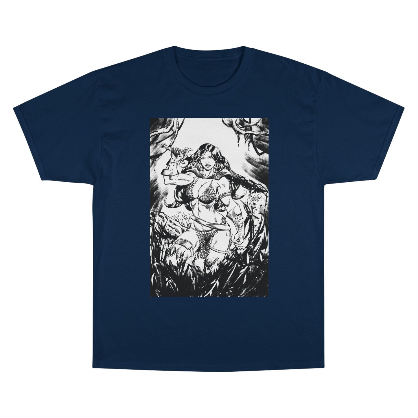 Red Sonja Sword & Sorcery Champion T-Shirt — Comic Fantasy Tee