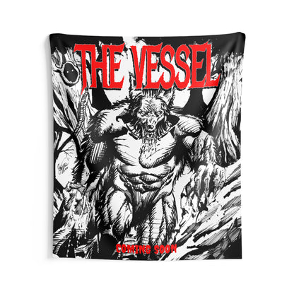 Horror Werewolf Wall Tapestry — "THE VESSEL" Graphic Poster