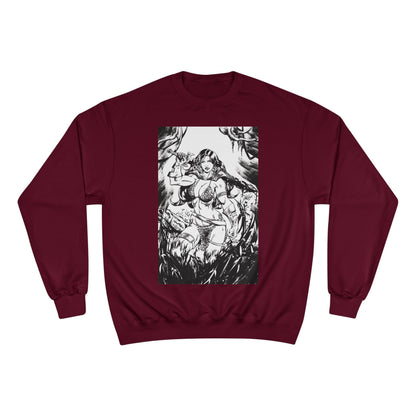 Red Sonja Champion Sweatshirt — Classic Comic Hero Crewneck