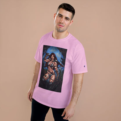 Red Sonja Sword & Sorcery Champion T-Shirt — Comic Fantasy Tee (Color)