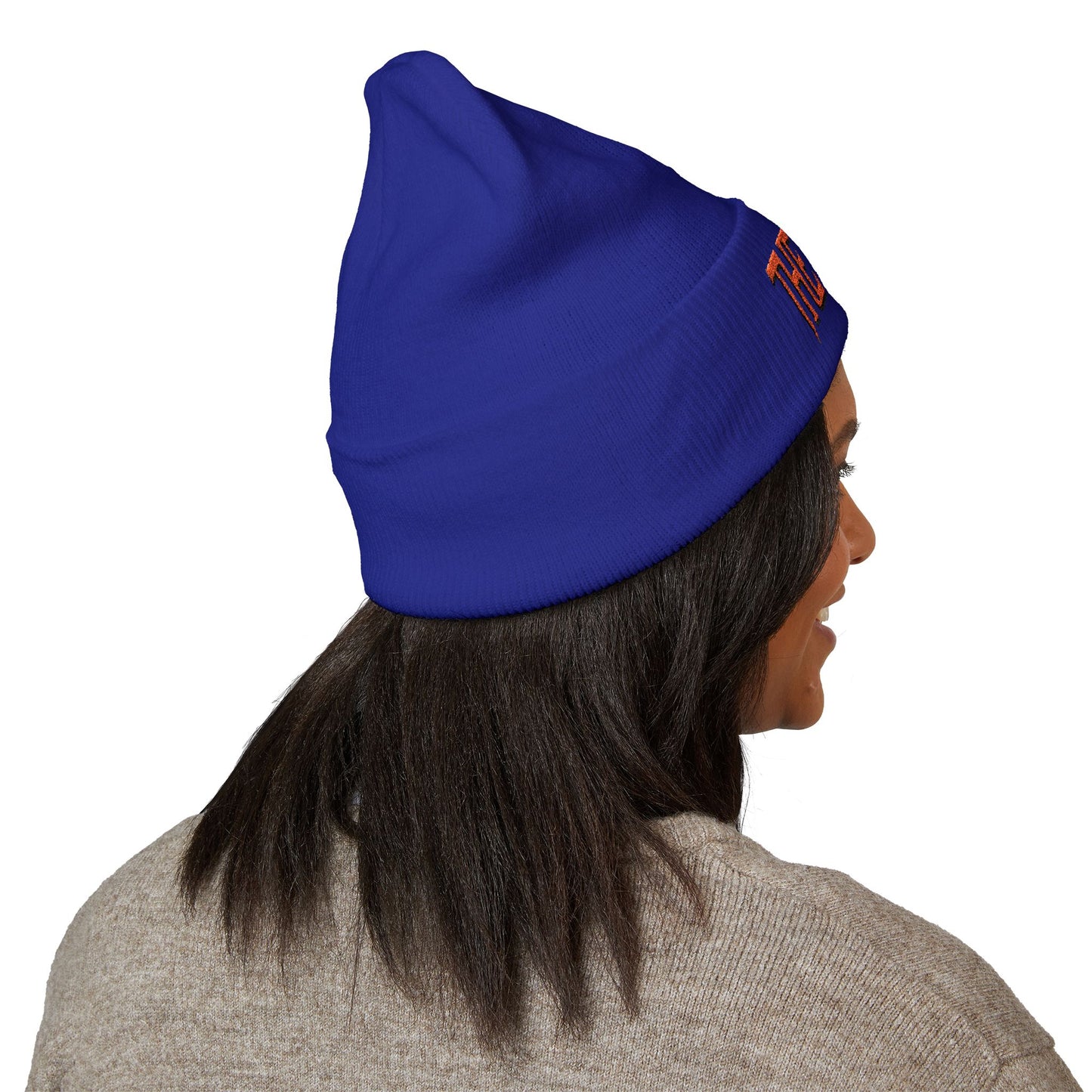 Embroidered 'THE VESSEL' Cuffed Beanie — Casual Streetwear Knit Hat