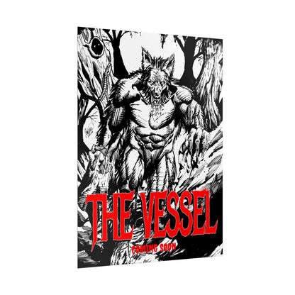 Rolled Poster — "THE VESSEL" Horror Art Print (Werewolf Illustration)