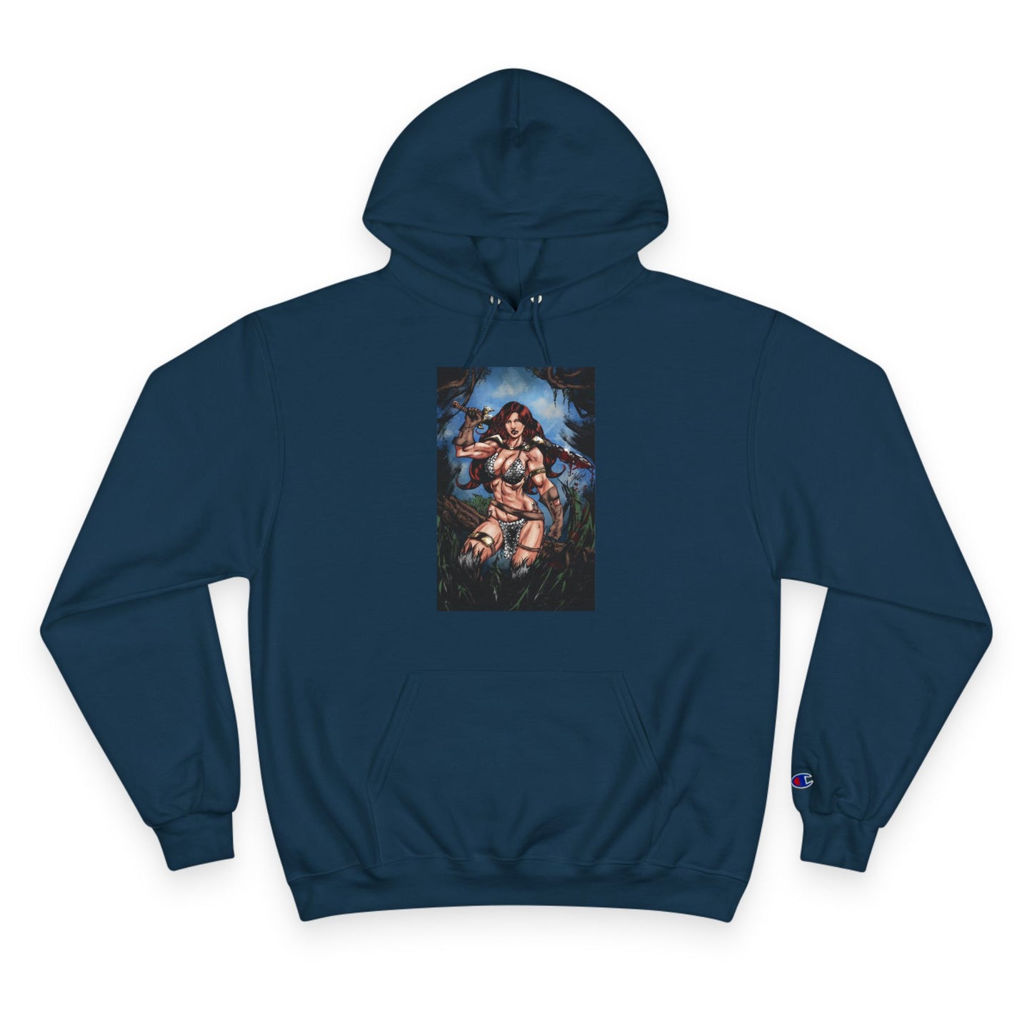 Red Sonja Champion Hoodie — Graphic Hoodie (Color)