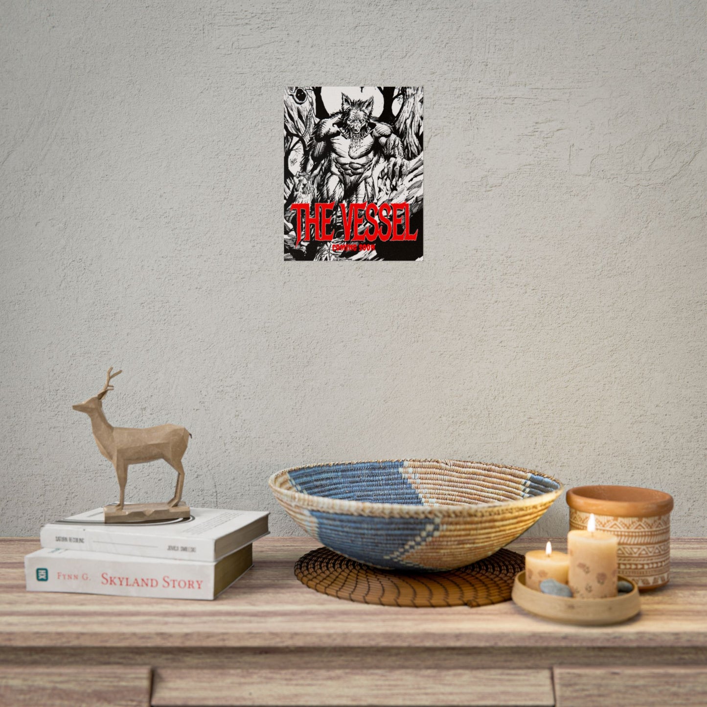 Rolled Poster — "THE VESSEL" Horror Art Print (Werewolf Illustration)