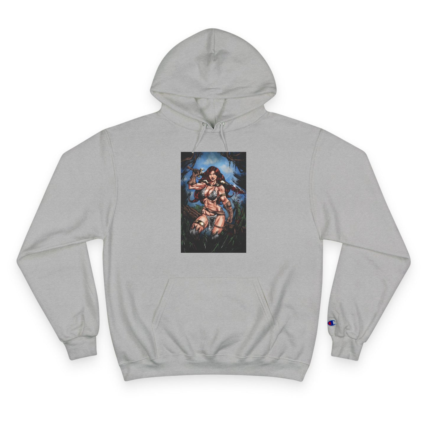 Red Sonja Champion Hoodie — Graphic Hoodie (Color)