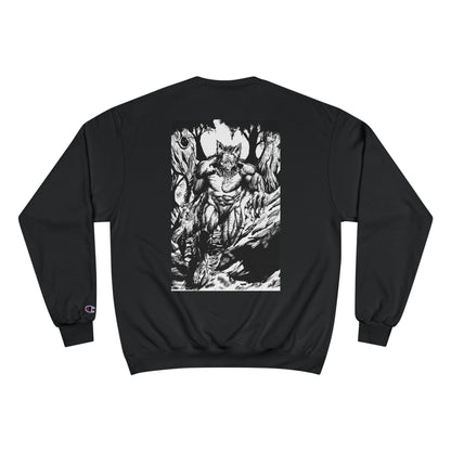The Vessel Logo Crewneck (Red Logo, Gothic Art Back)