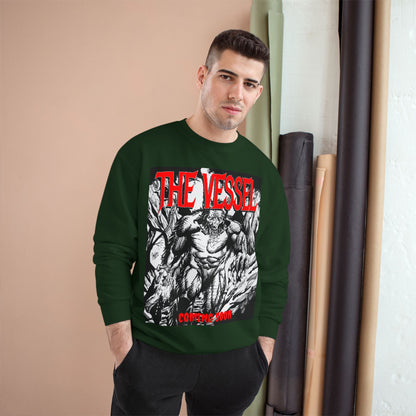 The Vessel Graphic Sweatshirt — Horror Art Crewneck with "Coming Soon" Design